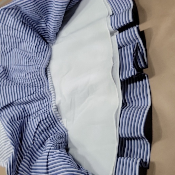 J Crew Size 6T "White Lagoon" Striped, Ruffled Tiered Skirt, Excellent Condition - Picture 10 of 11